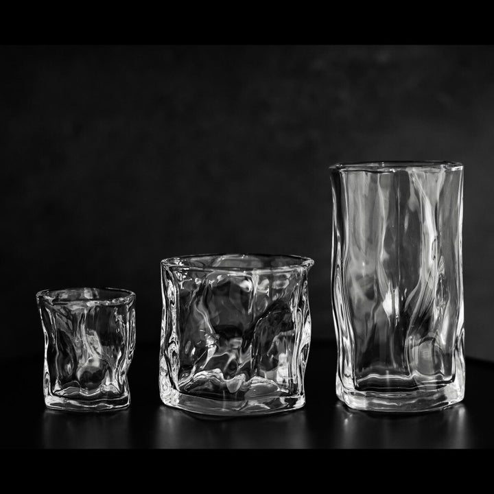 Almina Artic Vidro Piccolo Glassæt 6 stk. - 60 ml - Bølget Overflade