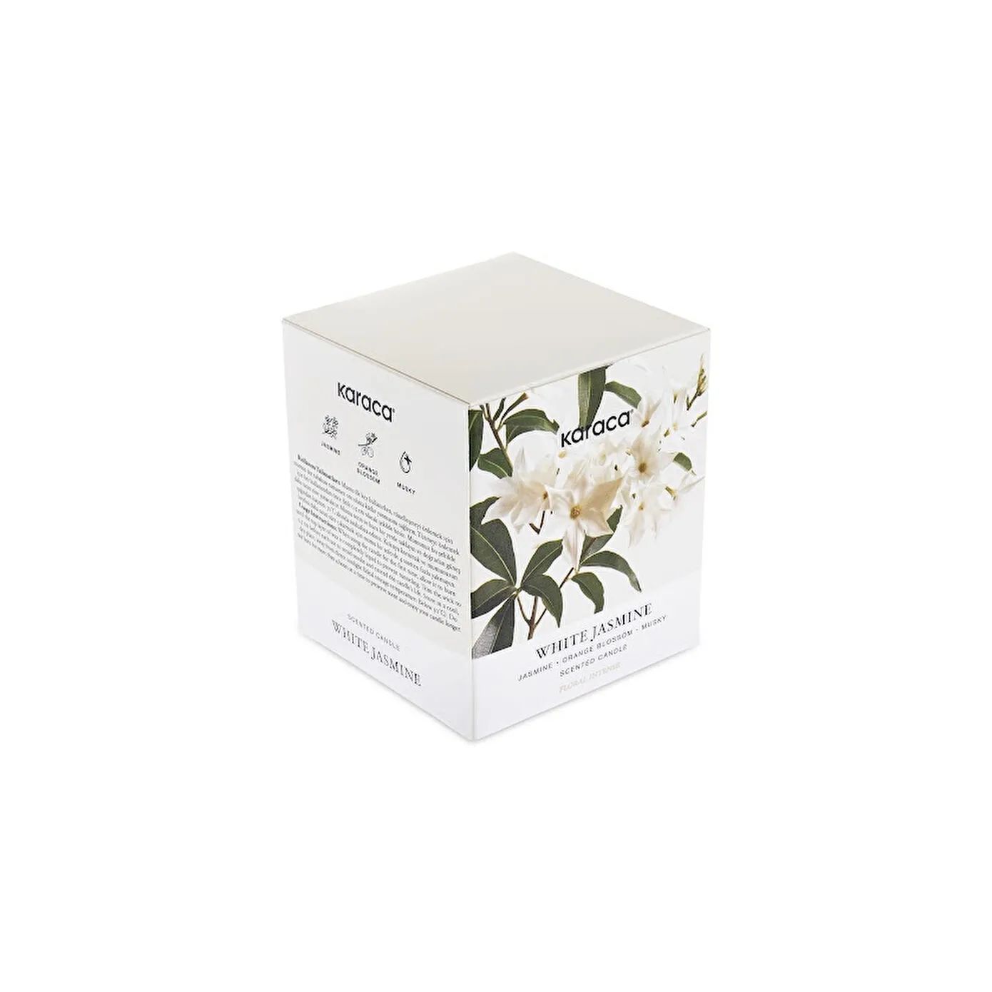 Karaca Blomster Intens Duftlys - Hvid Jasmin - 170 g