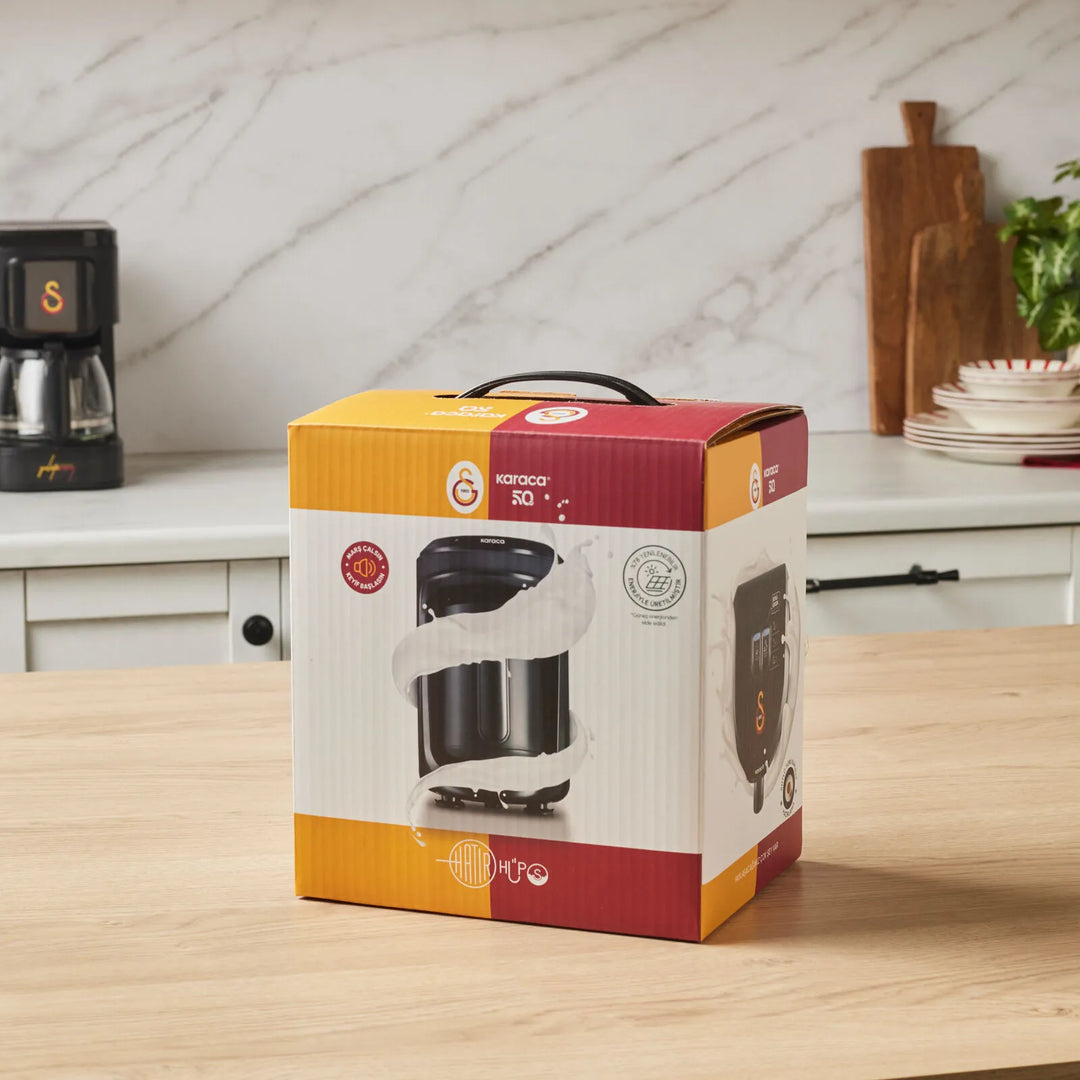 Karaca x Galatasaray Hatır Hüps Mælkebaseret Tyrkisk Kaffemaskine - Sort