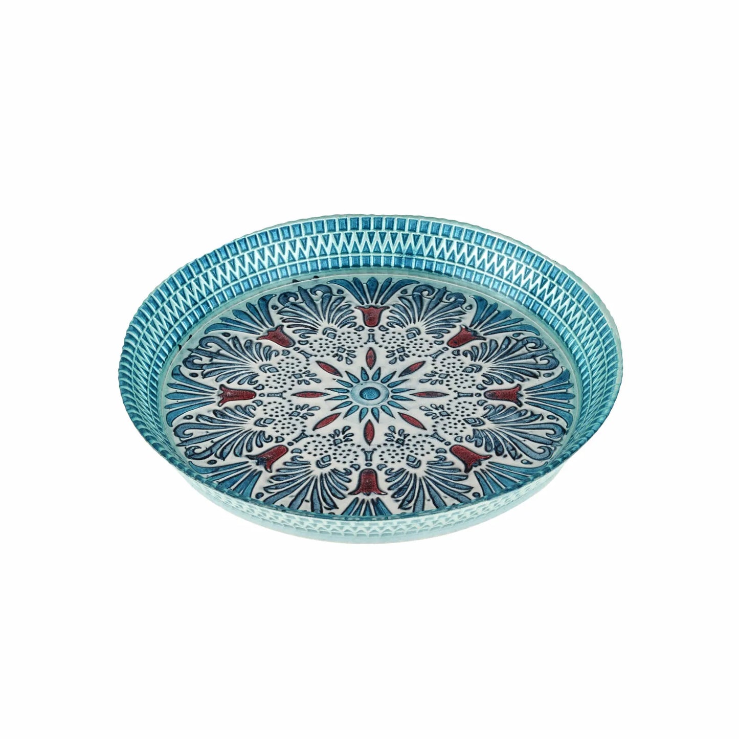 Karaca Home Anatoly Dekorativ Bakke – Blå, 32 cm