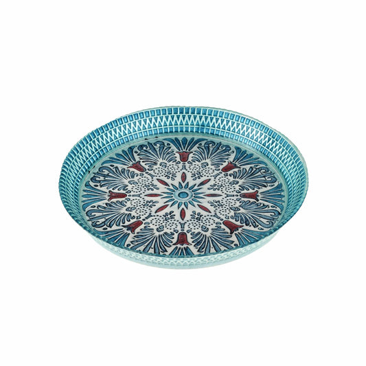 Karaca Home Anatoly Dekorativ Bakke – Blå, 32 cm