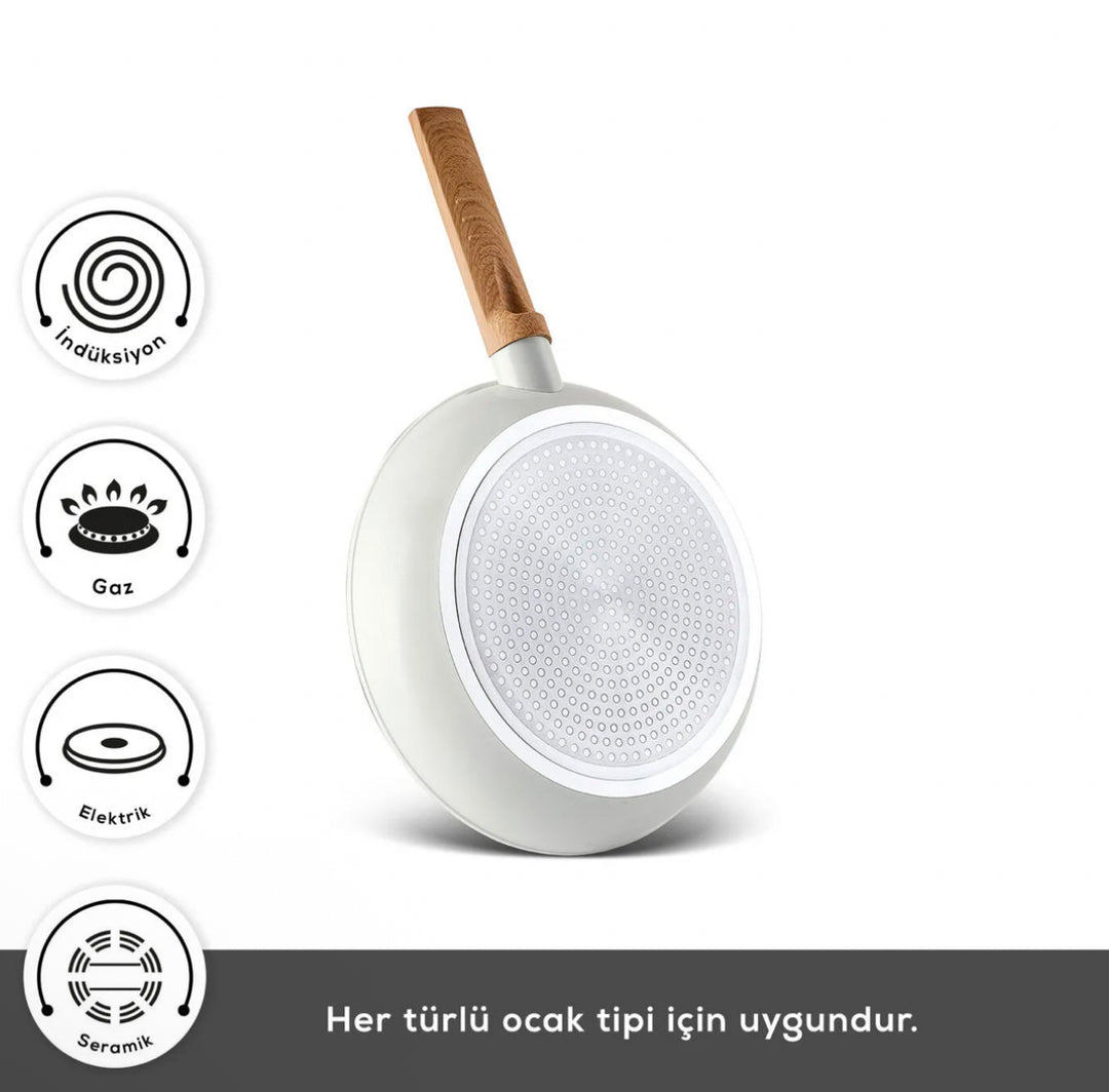 Karaca Swiss Crystal Almond Cream stegepande – 30 cm