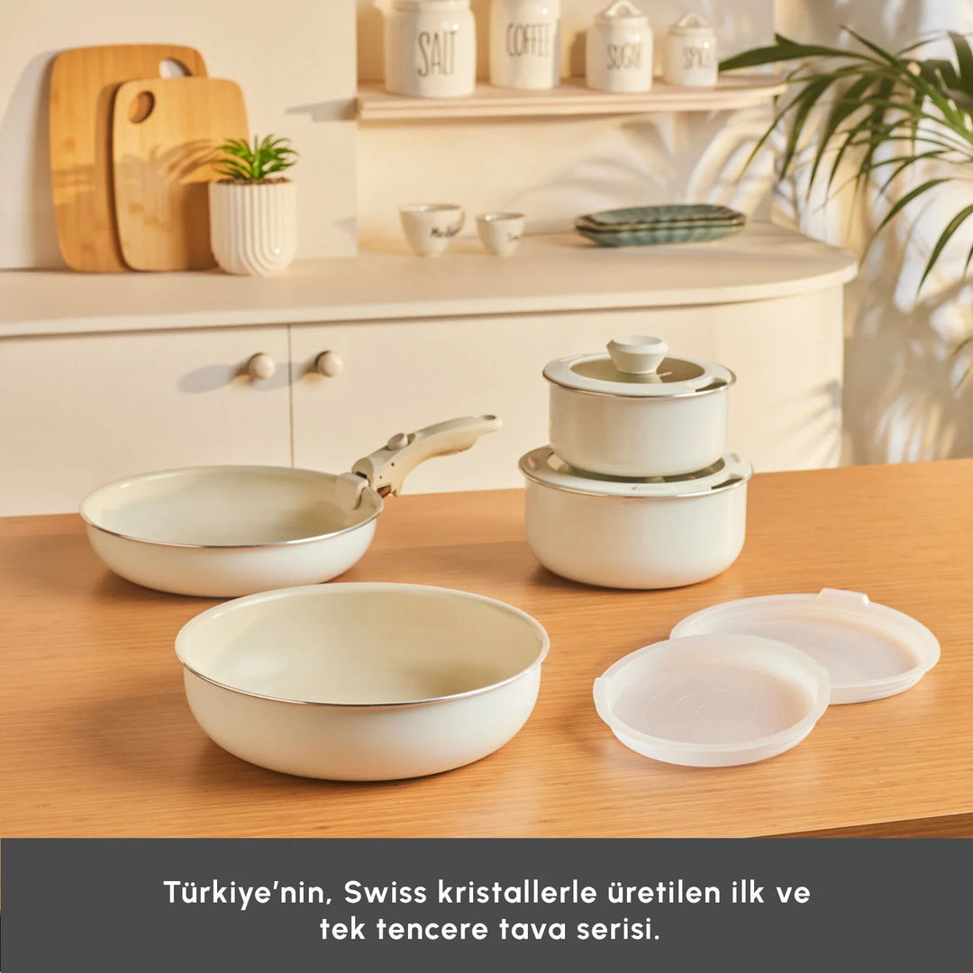 Karaca x Refika Swiss Crystal Almond 9 Dele Grydesæt
