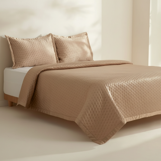 Karaca Home Alice – Dobbeltseng Sengetæppesæt 240x250 cm, Guld