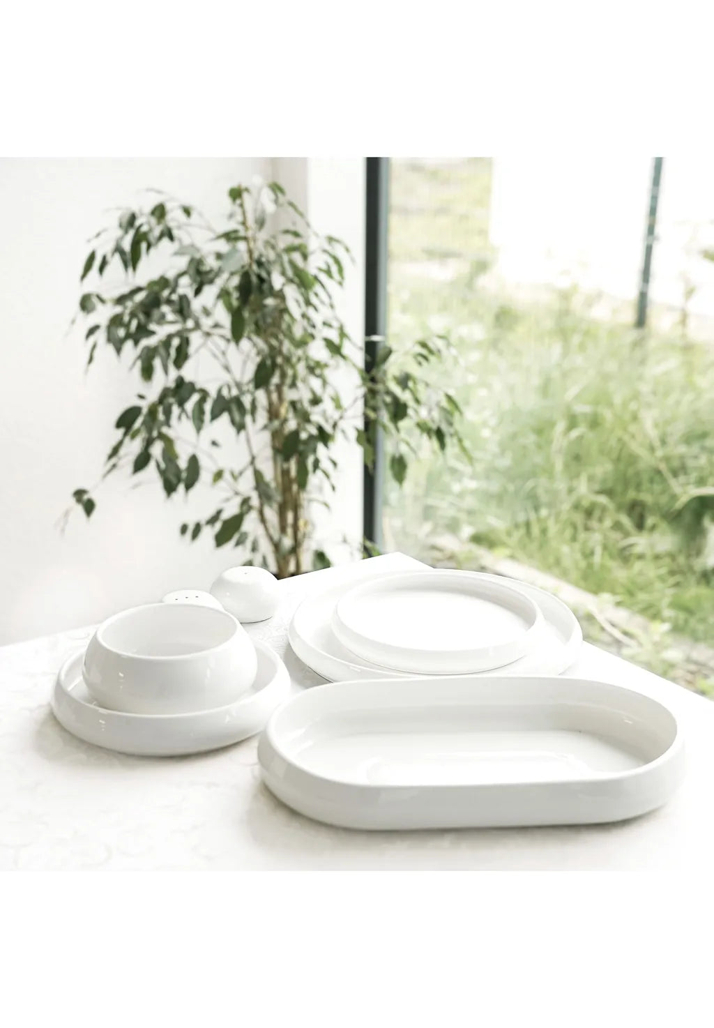 Almina Moderne Spisestel “Lissa Bonna” – 27 dele i porcelæn