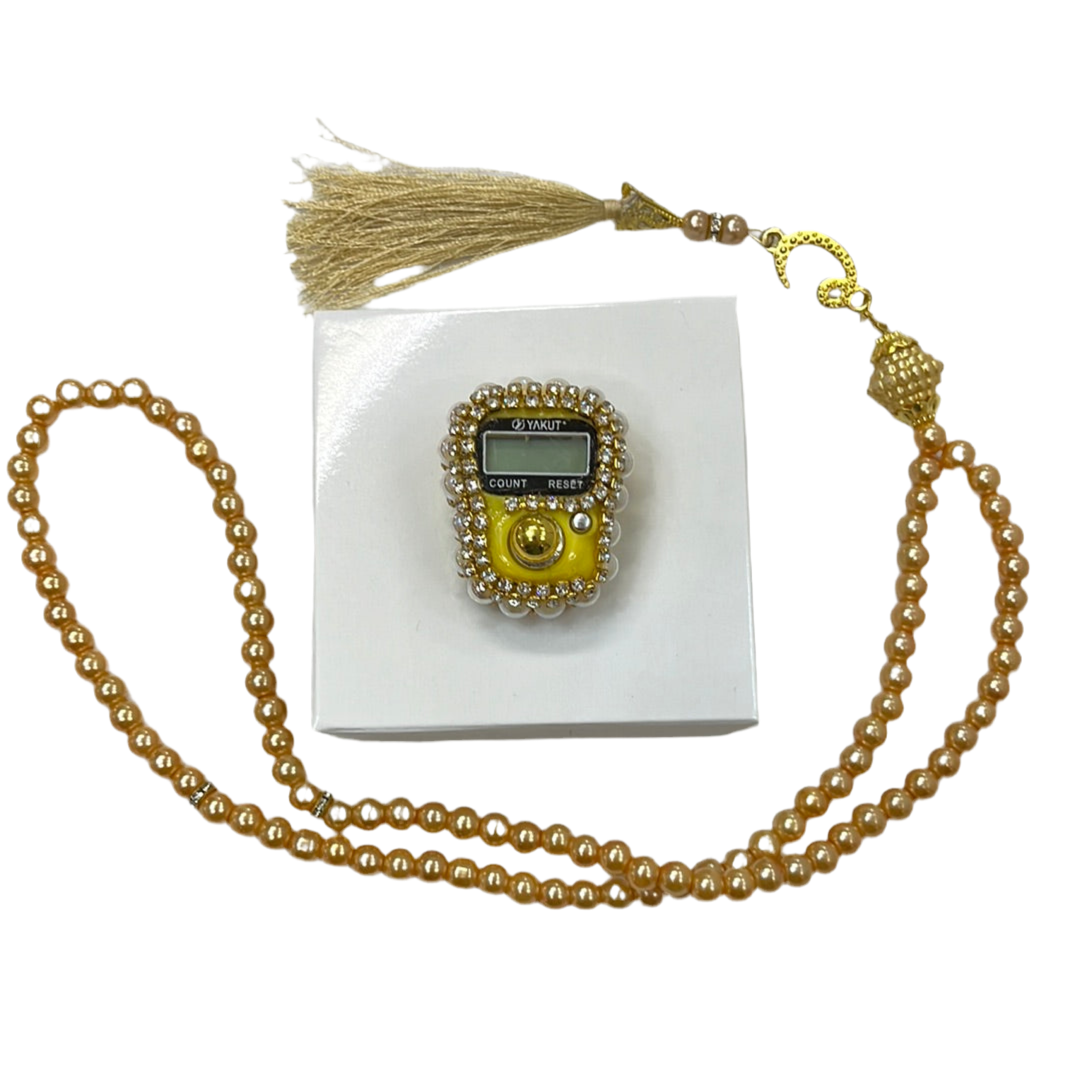 Yakut Tasbihkæde (Bedeperler) og Digital Tæller - Flere Farver
