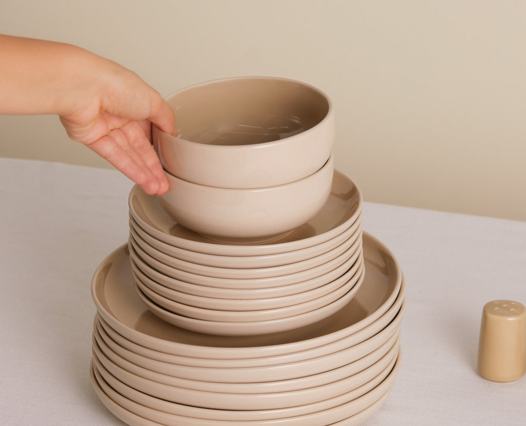 Karaca Earth Collection Terra – 36 dele Middagsservice til 8 personer, Beige