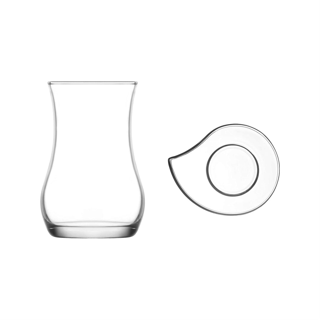 LAV Eva Teglassæt 12 dele | Bladformet Design