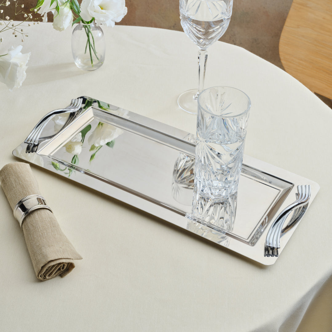 Karaca Ortho Serveringsbakke - Rustfrit stål 50x23 cm