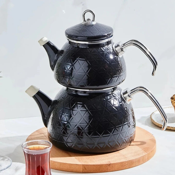 Karaca Kristal Emalje Tekandesæt 3,4 liter