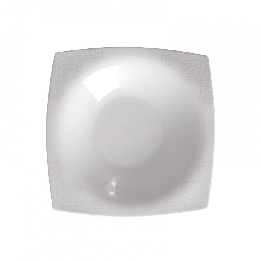 Karaca Fine Pearl Valentina – 62-dele Firkantet Spisestel med Perlemor til 12 Personer