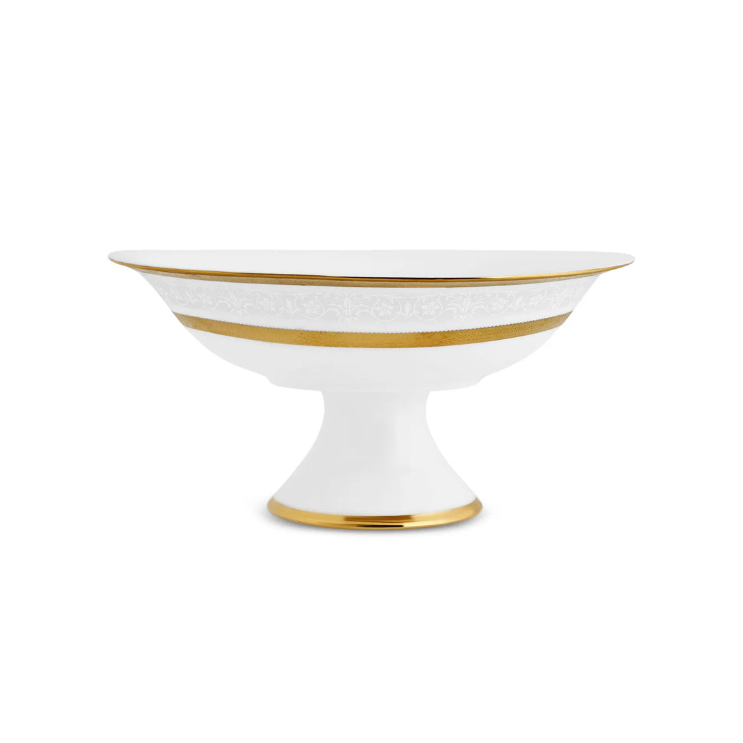 Karaca - Royal Bone Victoria - Serveringsfad på Fod – Guld