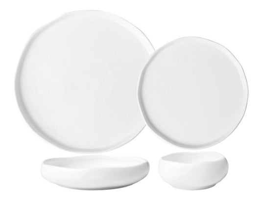 Almina Moderne Spisestel “Diva” – 24 dele i porcelæn