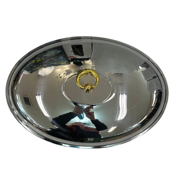 Rustfrit Stål Madvarmer/Fyrfadesæt 3 Dele | 2 L | Oval | Sølv/Guld | Rechaud Calef