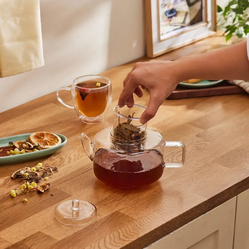 Karaca Flat Borosilikat Glas Tekande - Transparent