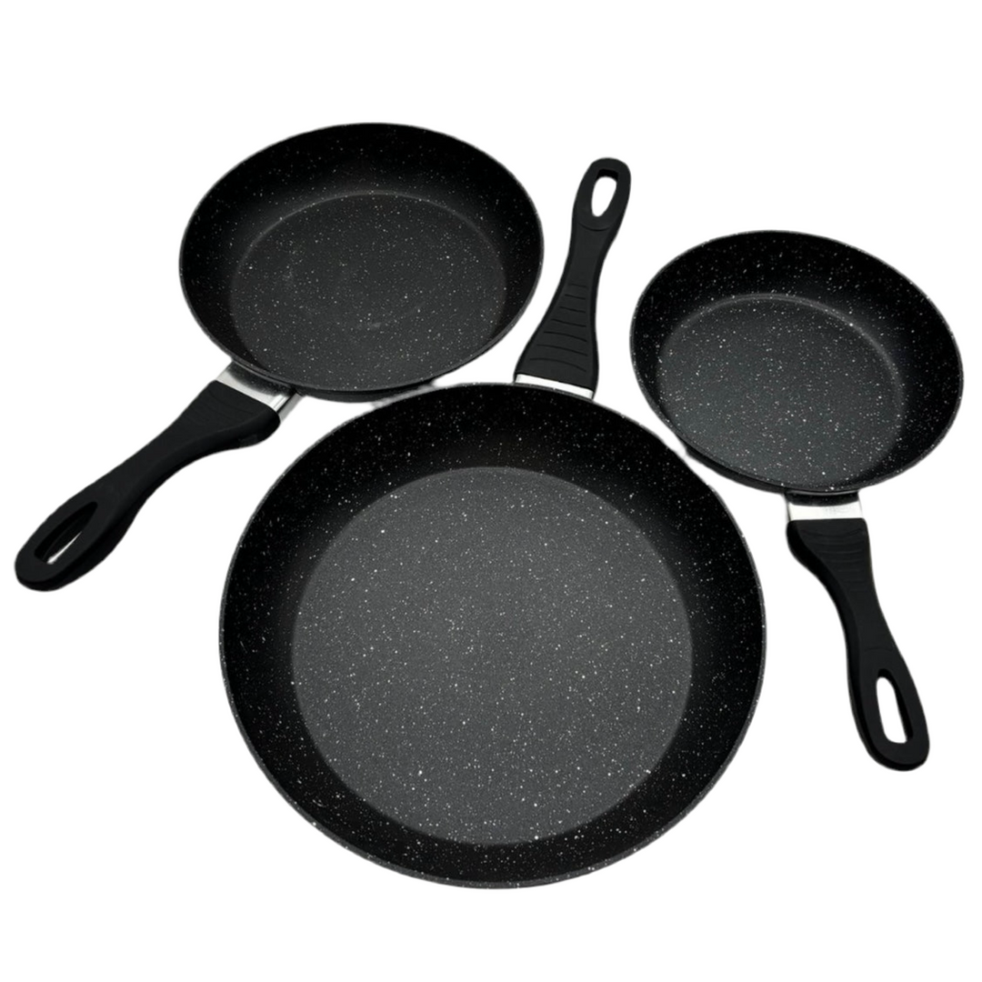 Kadirelli Stegepande Sæt 3 dele 20-24-28 cm