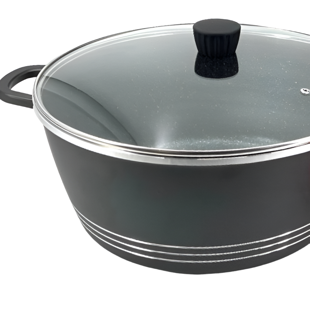 Almina Non-Stick Gryde 24 cm 3,6 L - Sort