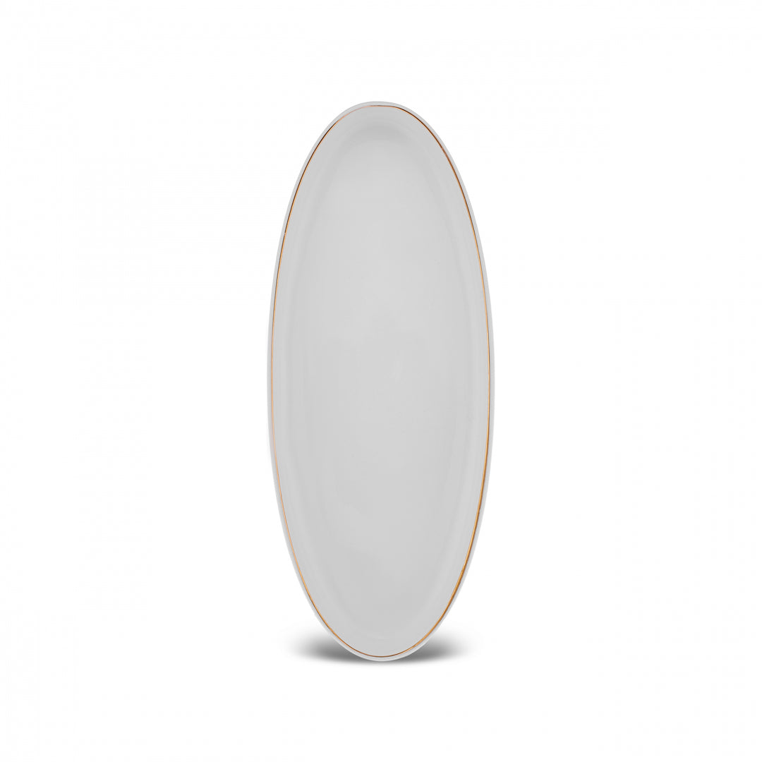 Karaca Stream Bone Meridian Morgenmadssæt | 34 dele | 6 personer | Guld