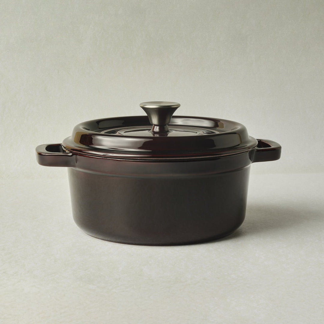 Karaca Heritage Emaljeret Støbejernsgryde – Rødbrun - 24 cm - 3,7 Liter