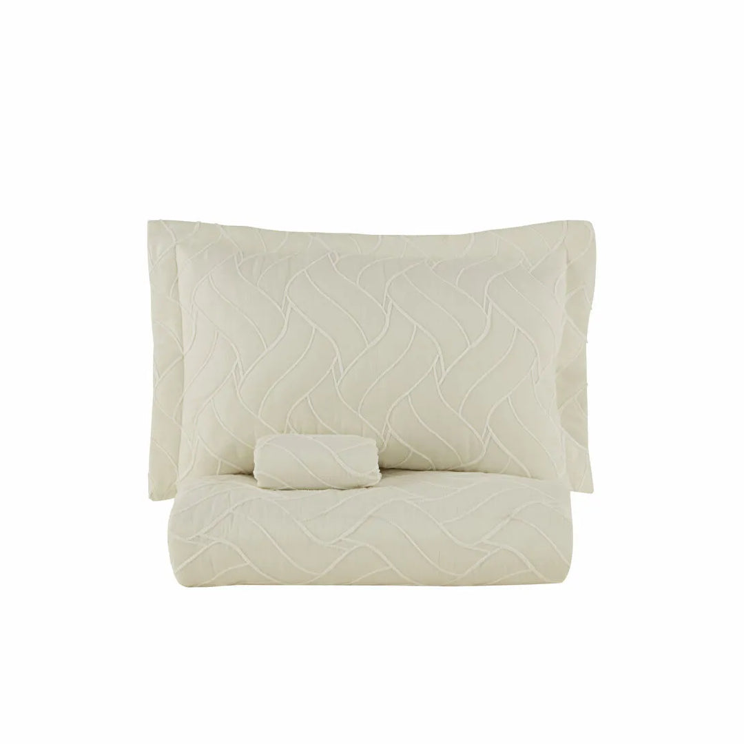 Karaca Home Vega – Dobbeltseng Sengetæppe 240x260 cm - Hvid