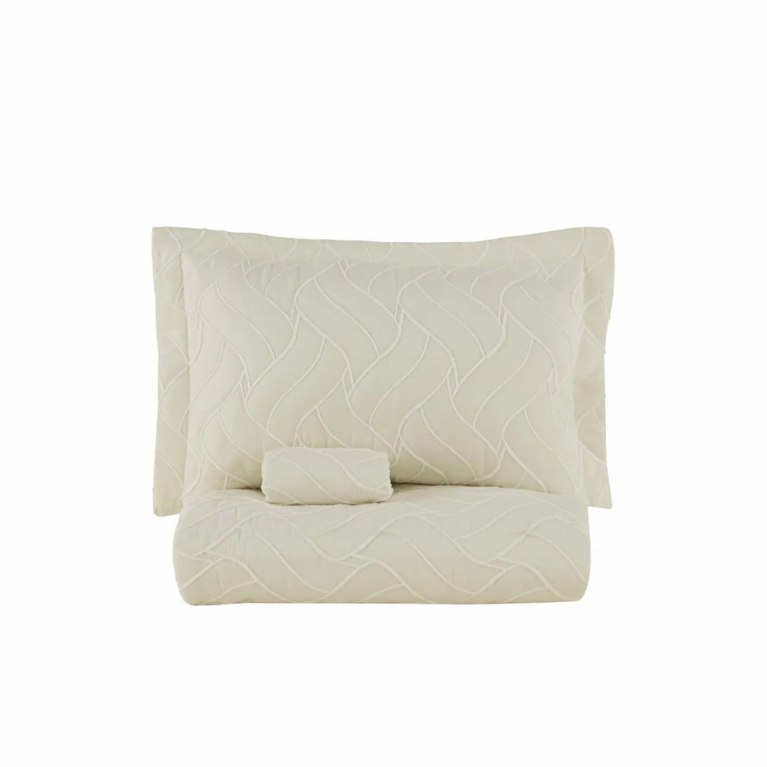 Karaca Home Vega – Dobbeltseng Sengetæppe 240x260 cm - Hvid