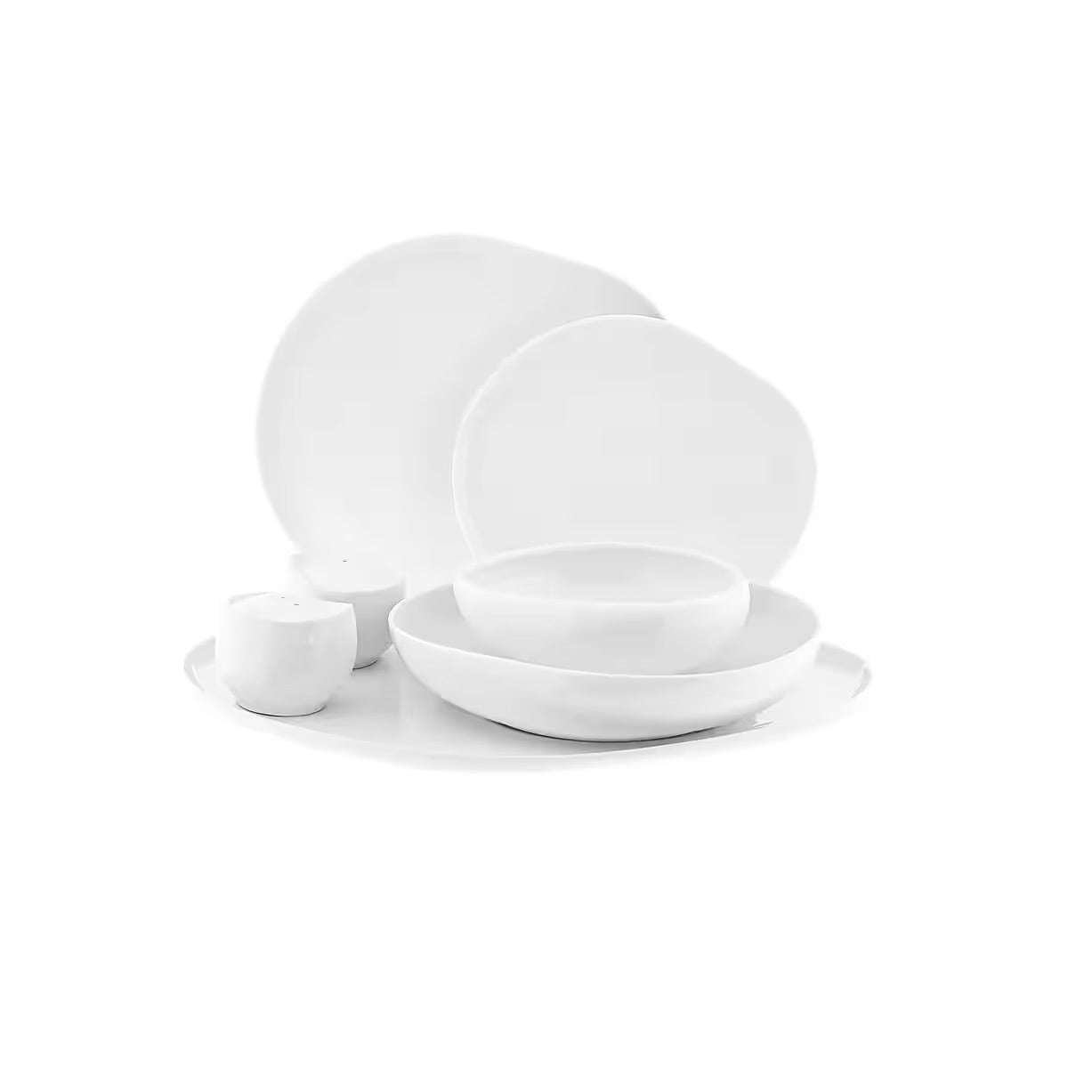 Almina Moderne Spisestel “Wave” – 27 dele i porcelæn