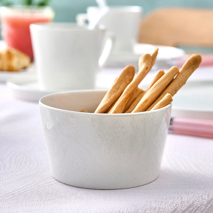 Karaca Forever Bone Salus Porcelæn Morgenmadssæt - 33 dele 6 personer