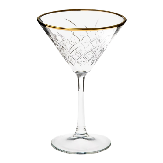 Martini Glassæt 4 stk. 230 ml. - Pasabahce Golden Touch Timeless