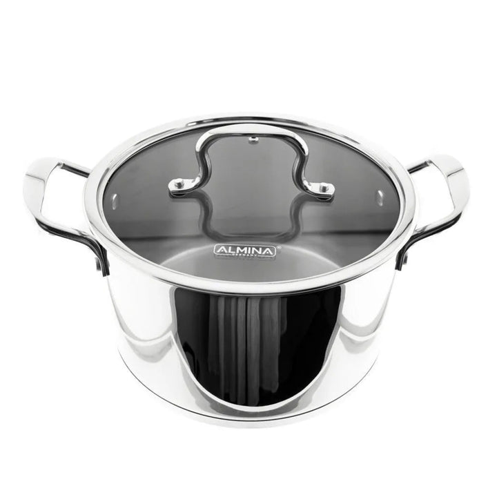 Induktions Gryde 22 cm/4,5 L. Rustfrit Stål - Almina