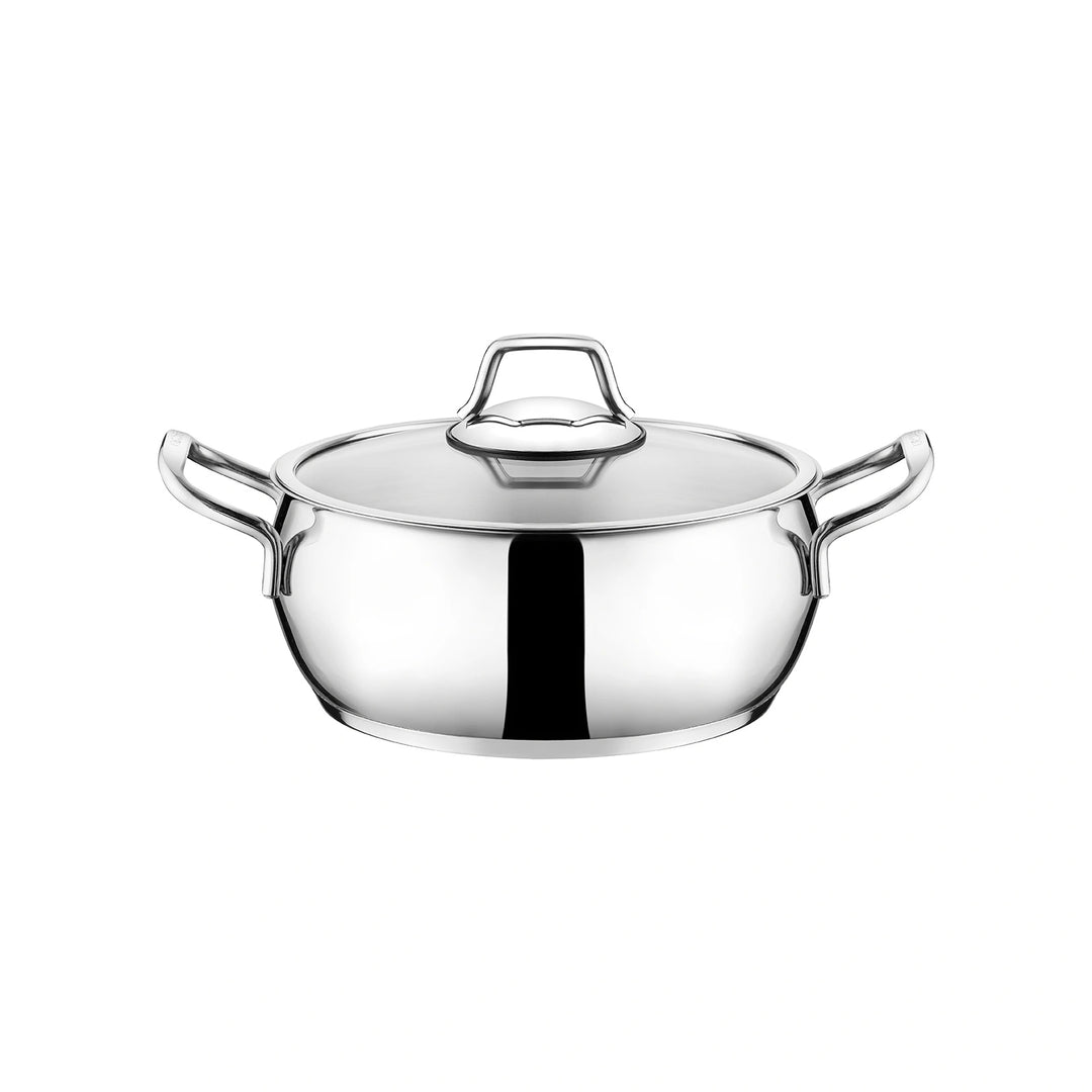 Karaca Emsan Cemre – 8 dele Induktionskompatibelt Grydesæt i Rustfrit Stål