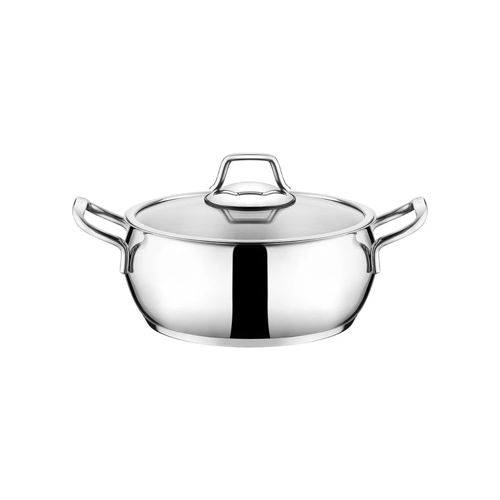 Karaca Emsan Cemre – 8 dele Induktionskompatibelt Grydesæt i Rustfrit Stål