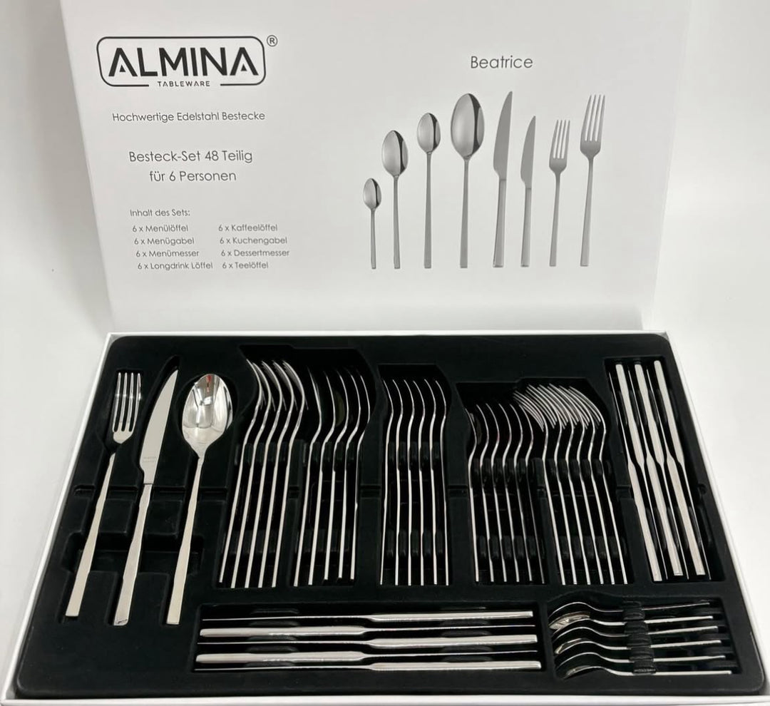 Almina Beatrice Bestiksæt 48 dele - 6 personer