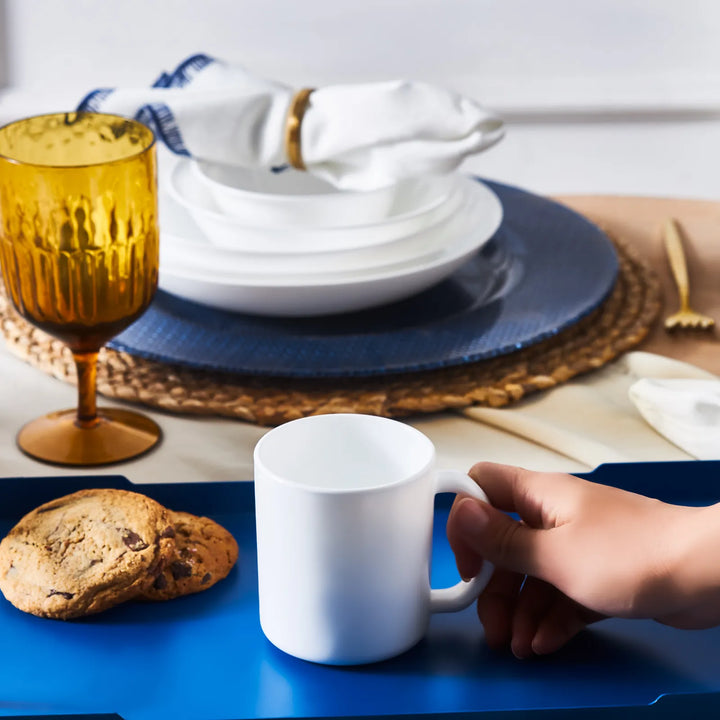 Karaca Milano Opal Glas Krus v2 | 320 ml | Hvid