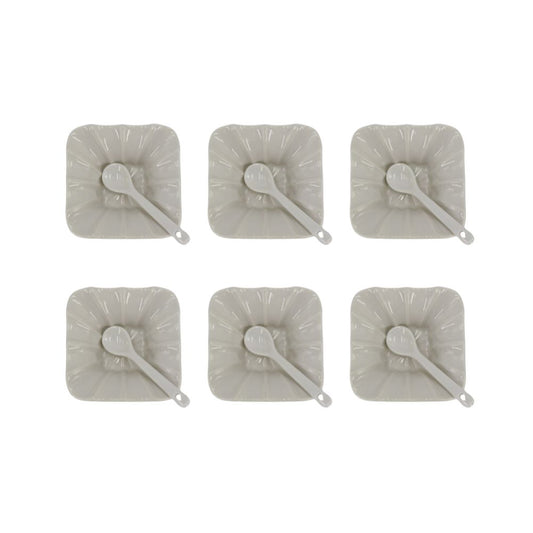 Weissberg Home 6 stk. Tapas Skåle med Skeer Porcelæn Hvid