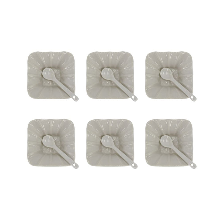 Weissberg Home 6 stk. Tapas Skåle med Skeer Porcelæn Hvid