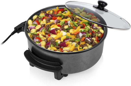 SBS Elektrisk Multifunktionel Pizza/Stegepande 32x7 cm - 5 liter - 1500 W