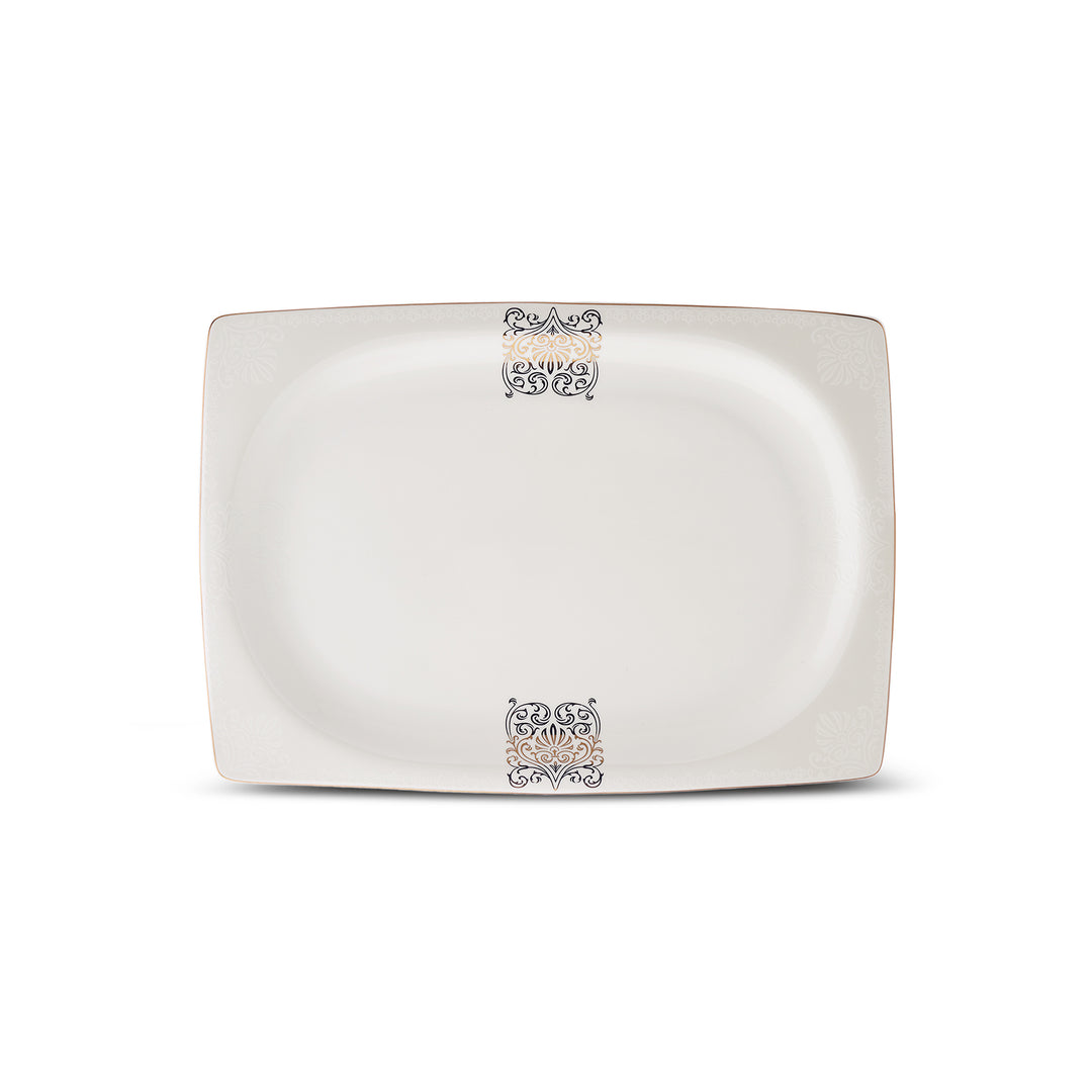 Karaca Fine Bone New Lotus Gold Spisestel til 4 Personer 17 Dele