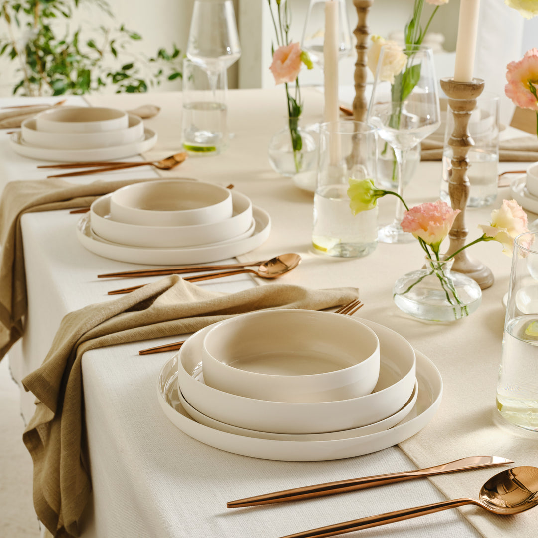 Karaca Earth Collection Finesse Spisestel 24 dele | 6 personer | Beige