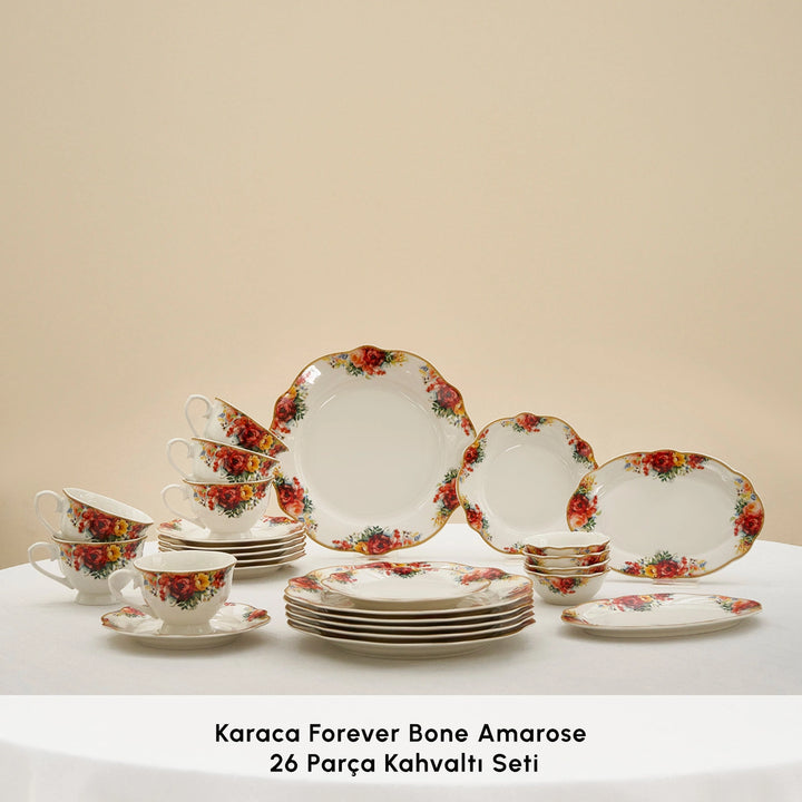 Karaca Forever Bone Amarose 26 Dele – 6 Personer