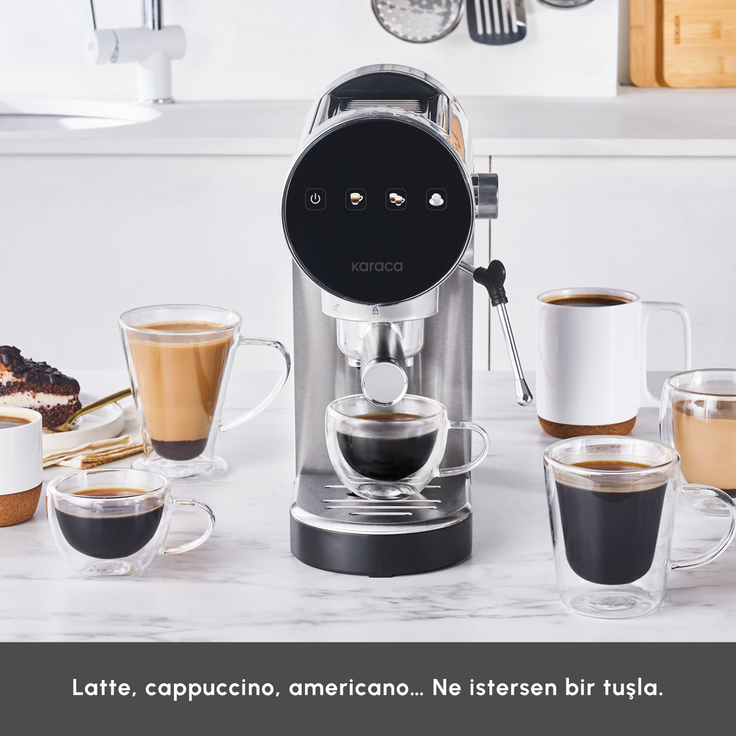 Karaca Espresso Maskine Art 1361 Inox