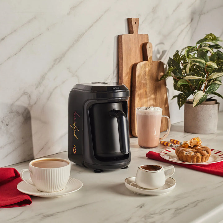 Karaca x Galatasaray Hatır Hüps Mælkebaseret Tyrkisk Kaffemaskine - Sort