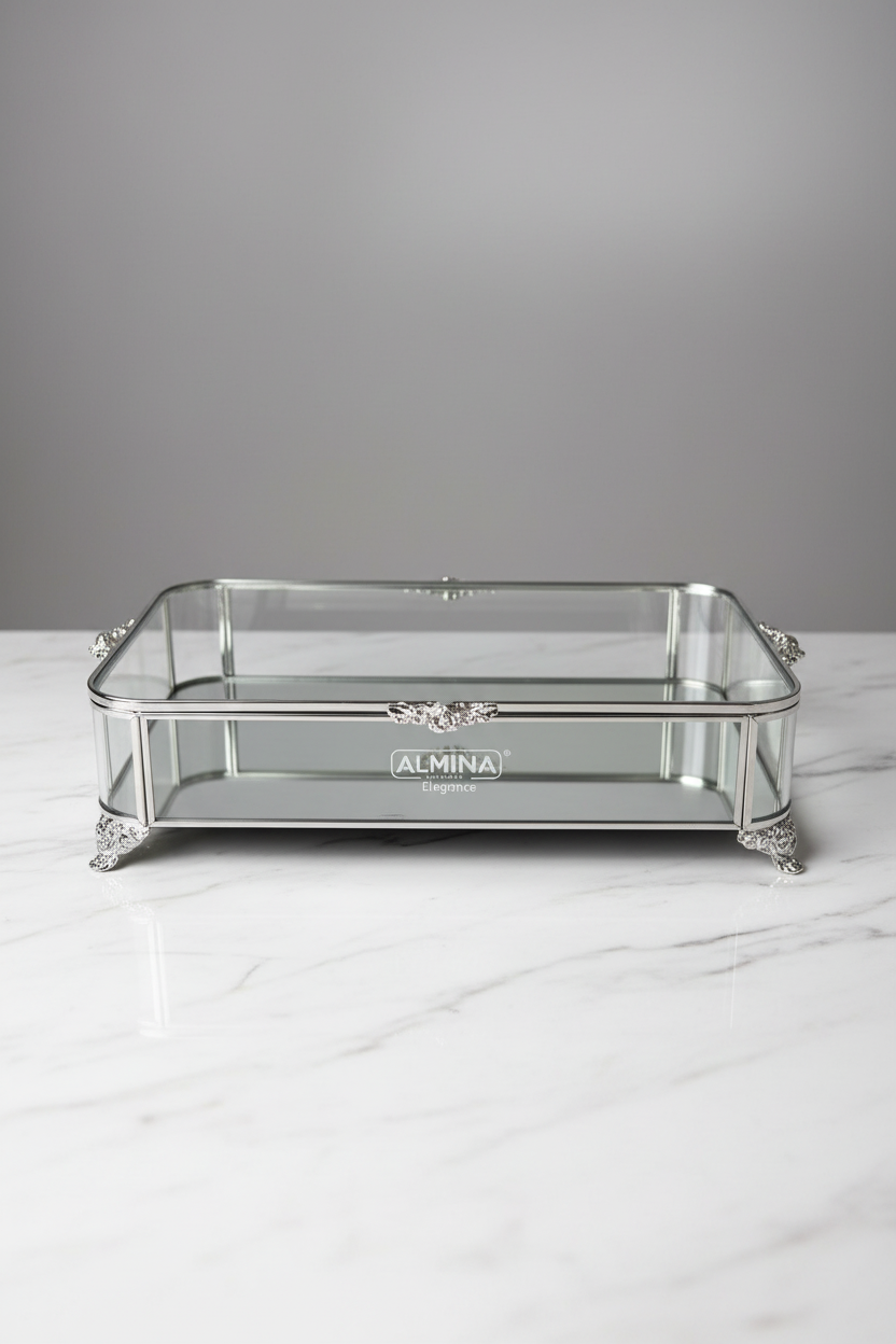 Almina elegant - smykke sløv bakke 30 x 20 cm