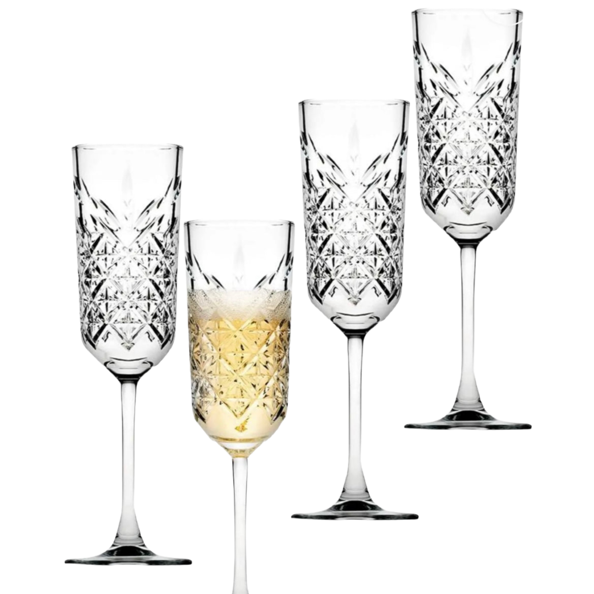 Timeless Diamond Champagneglas 4 stk. Pasabahce