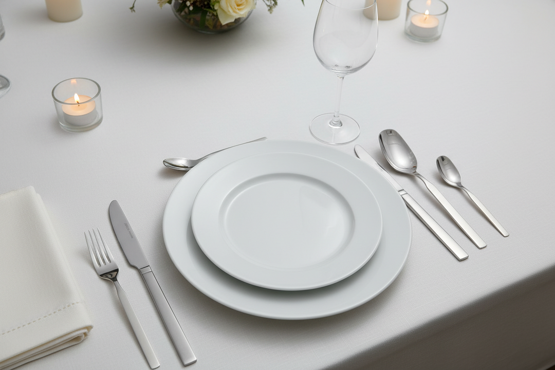 Almina - Lilly Bestiksæt - Rustfrit stål | 36 dele | 6 personer | Blank/mat sølvfinish