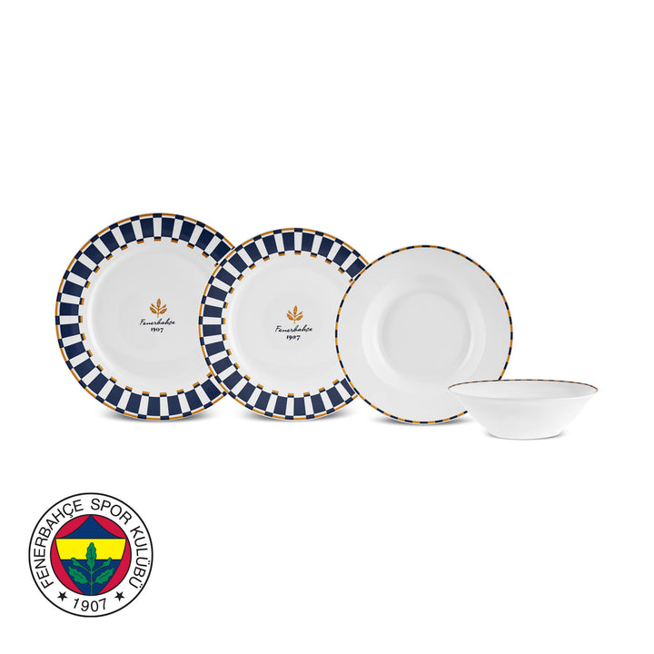 Karaca x Fenerbahçe Forever Bone 24 Dele 6 Personers Spisestel