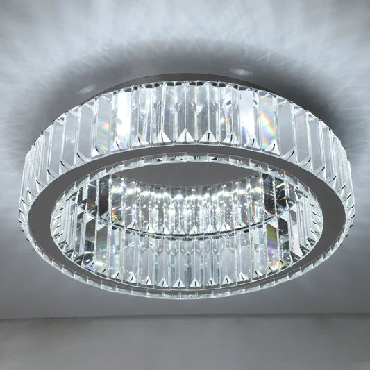 LED-kronelampe i krystaldesign 60cm