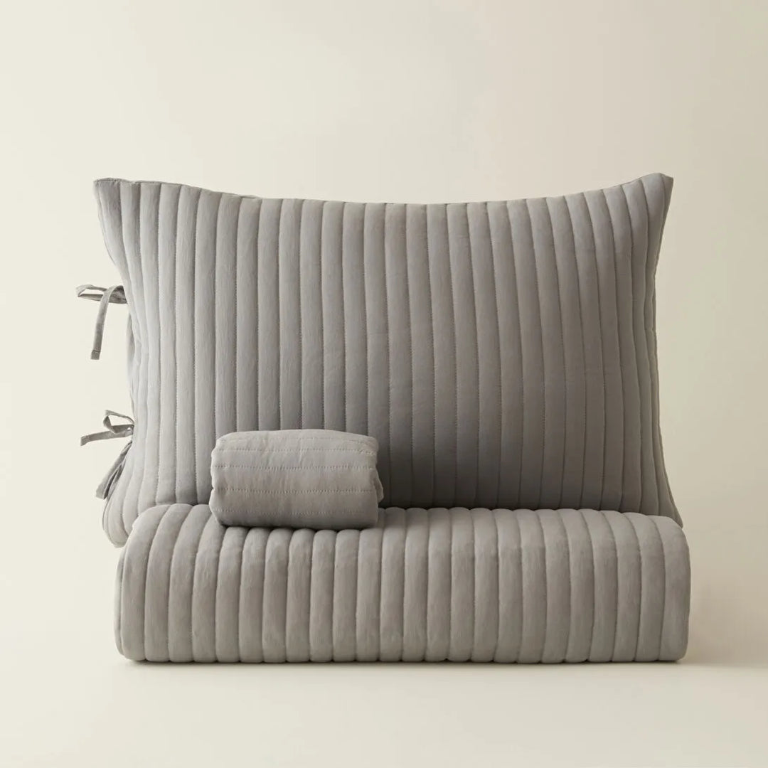 Karaca Home Elie – Dobbeltseng Sengetæppe 230x240 cm - Grå