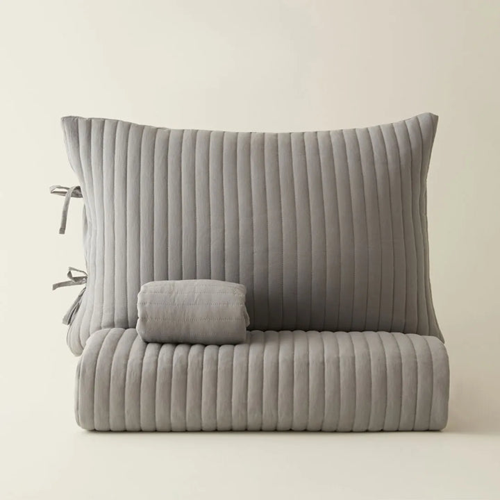 Karaca Home Elie – Dobbeltseng Sengetæppe 230x240 cm - Grå