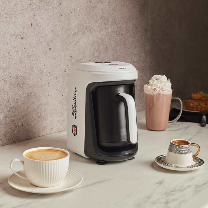 Karaca x Beşiktaş Hatır Hüps Mælkebaseret Tyrkisk Kaffemaskine - Hvid