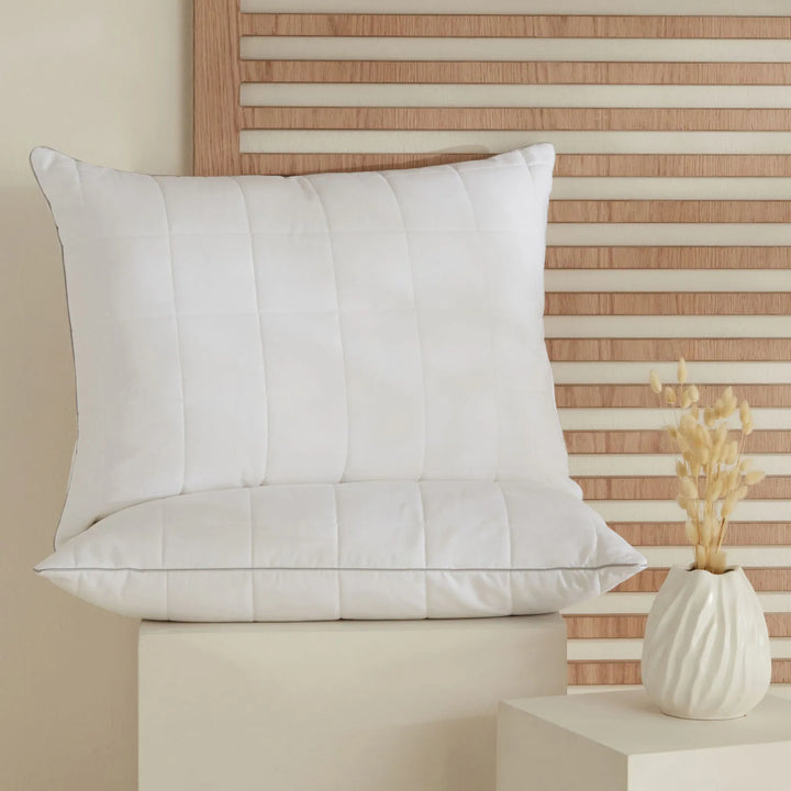 Karaca Home Kapitoneli bomulds-pude – 50 × 70 cm